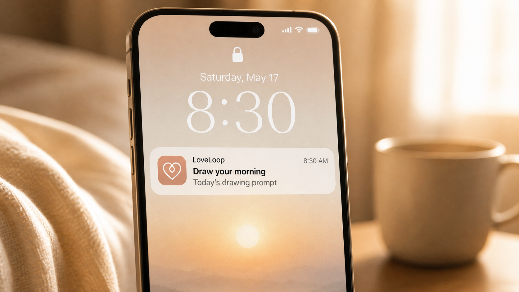 Loveloop daily ritual — streak, history, and habit loop