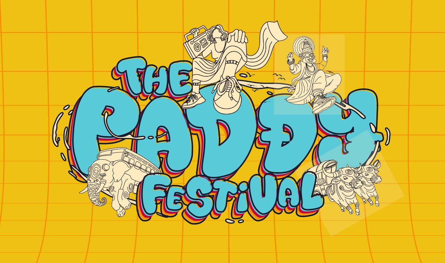 The Paddy Festival illustrated identity