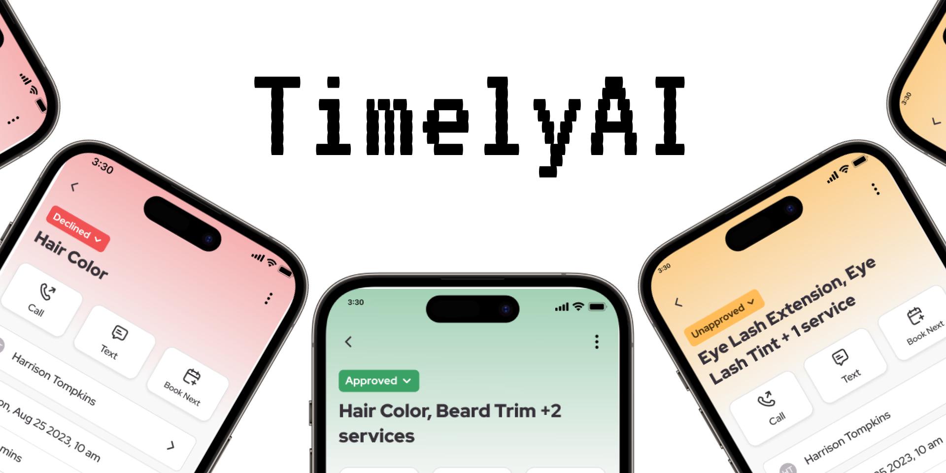 TimelyAI — hair color and salon services scheduling
