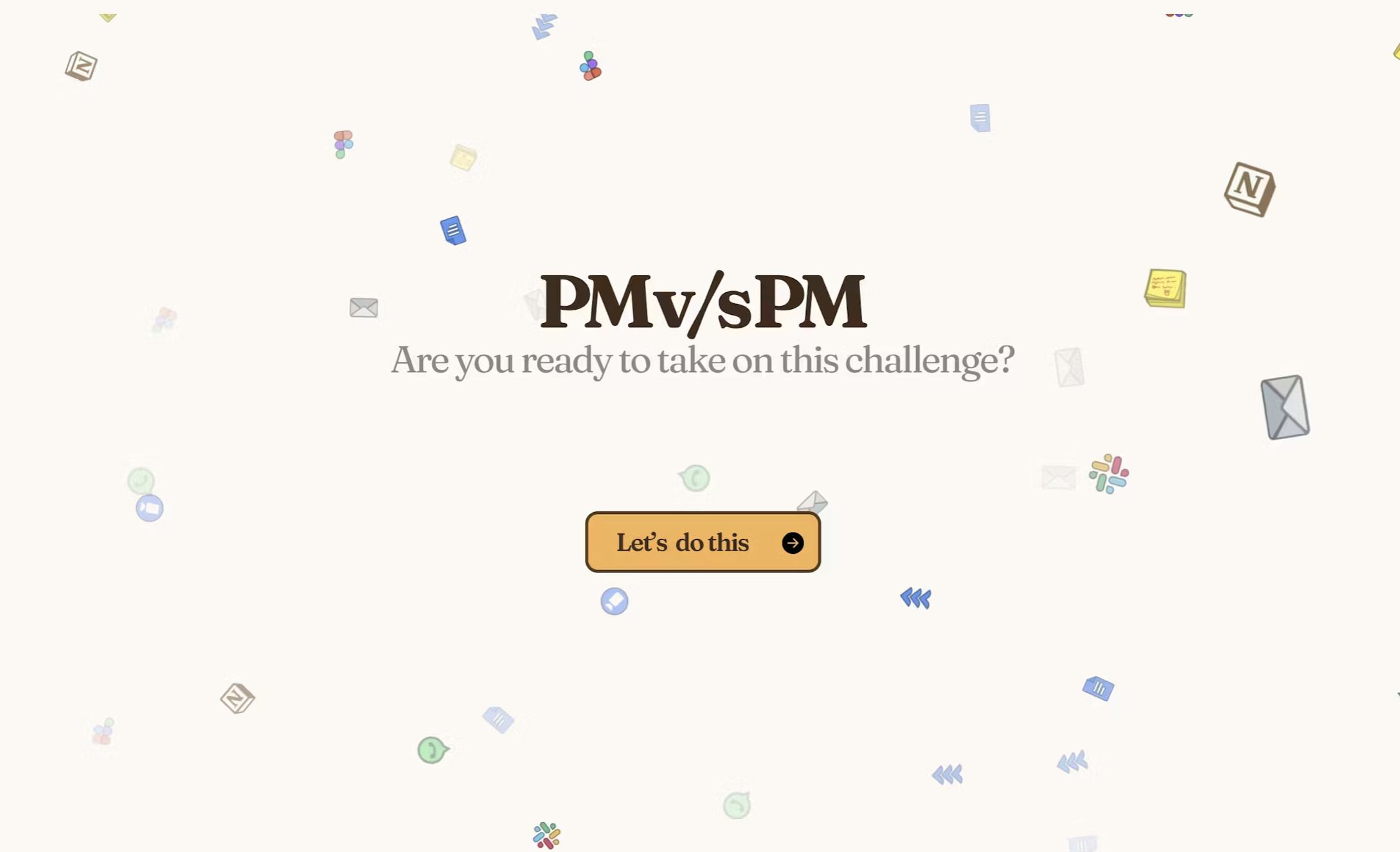 PM vs PM Challenge — PMv/sPM product interface, ranked #2 on Product Hunt