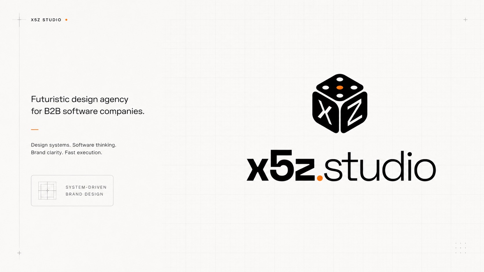 x5z studio logo mark and wordmark